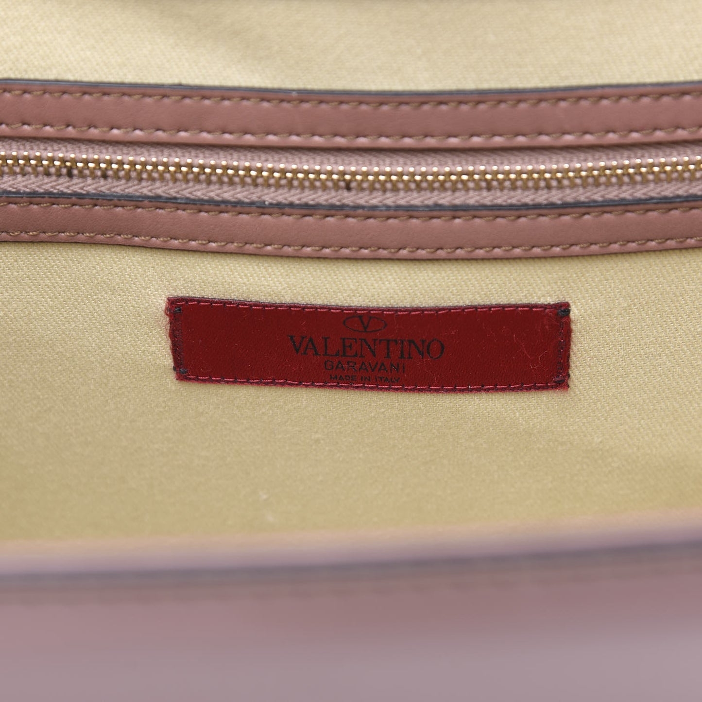 Patent Large Glam Lock Rockstud Flap Dark Blush