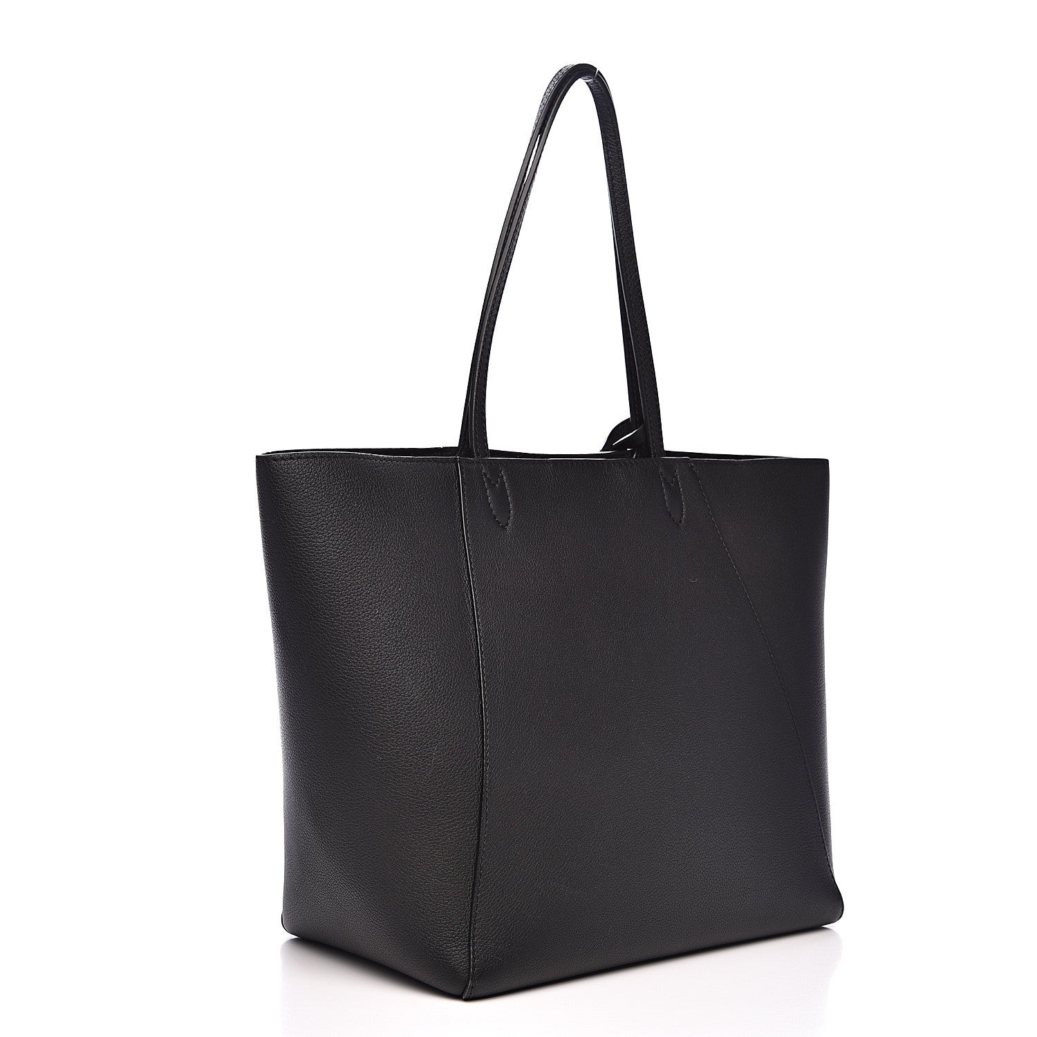 Louis Vuitton Calfskin Lockme Cabas Black 3 of 11