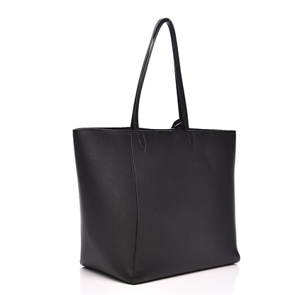 Louis Vuitton Calfskin Lockme Cabas Black 3 of 11