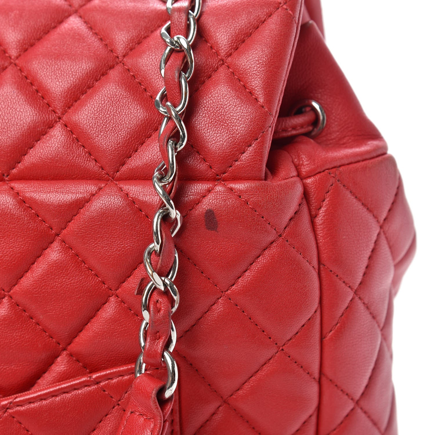 Chanel Lambskin Quilted Large Urban Spirit Backpack Red 13 of 17