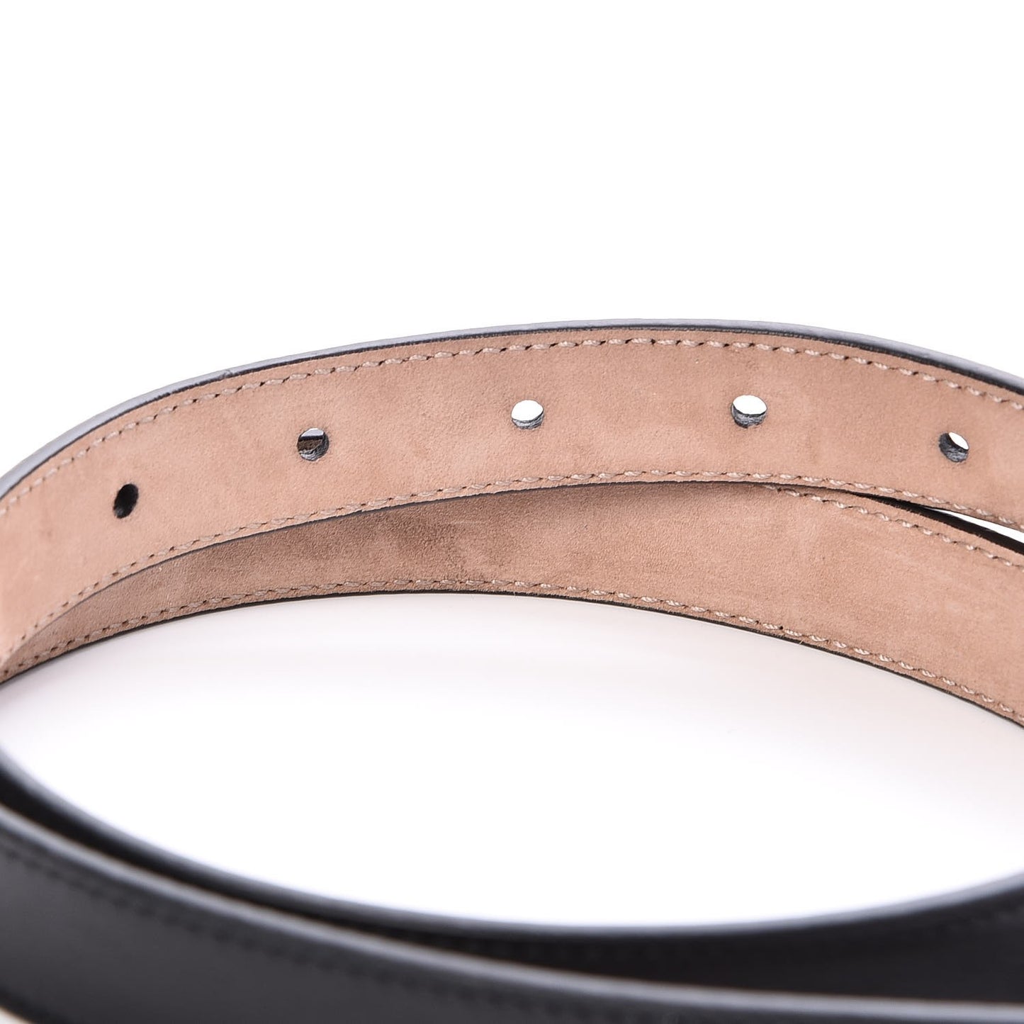 Calfskin Crystal Interlocking G Belt 75 30 Black