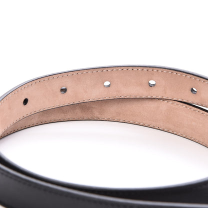 Gucci Calfskin Crystal Interlocking G Belt 75 30 Black 5 of 7