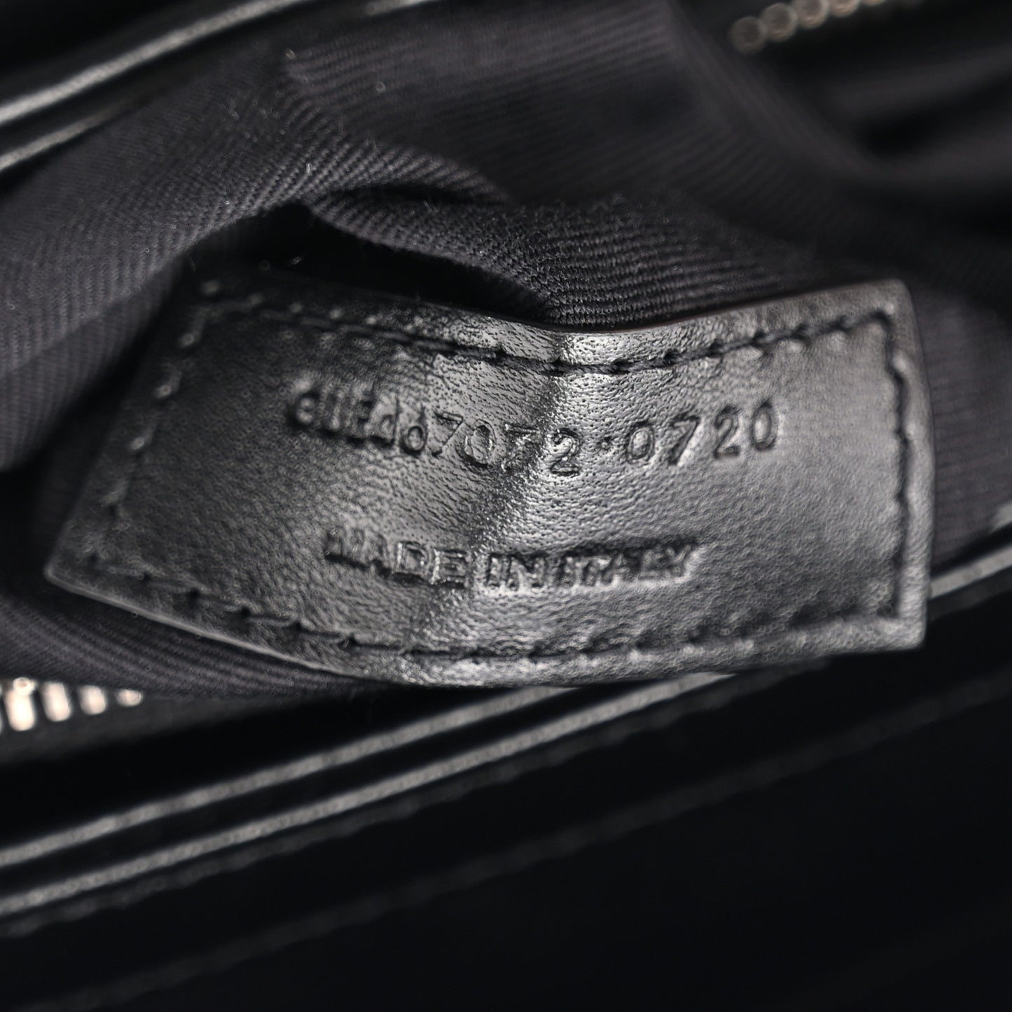 Calfskin Y Quilted Monogram Toy Loulou Crossbody Bag Black