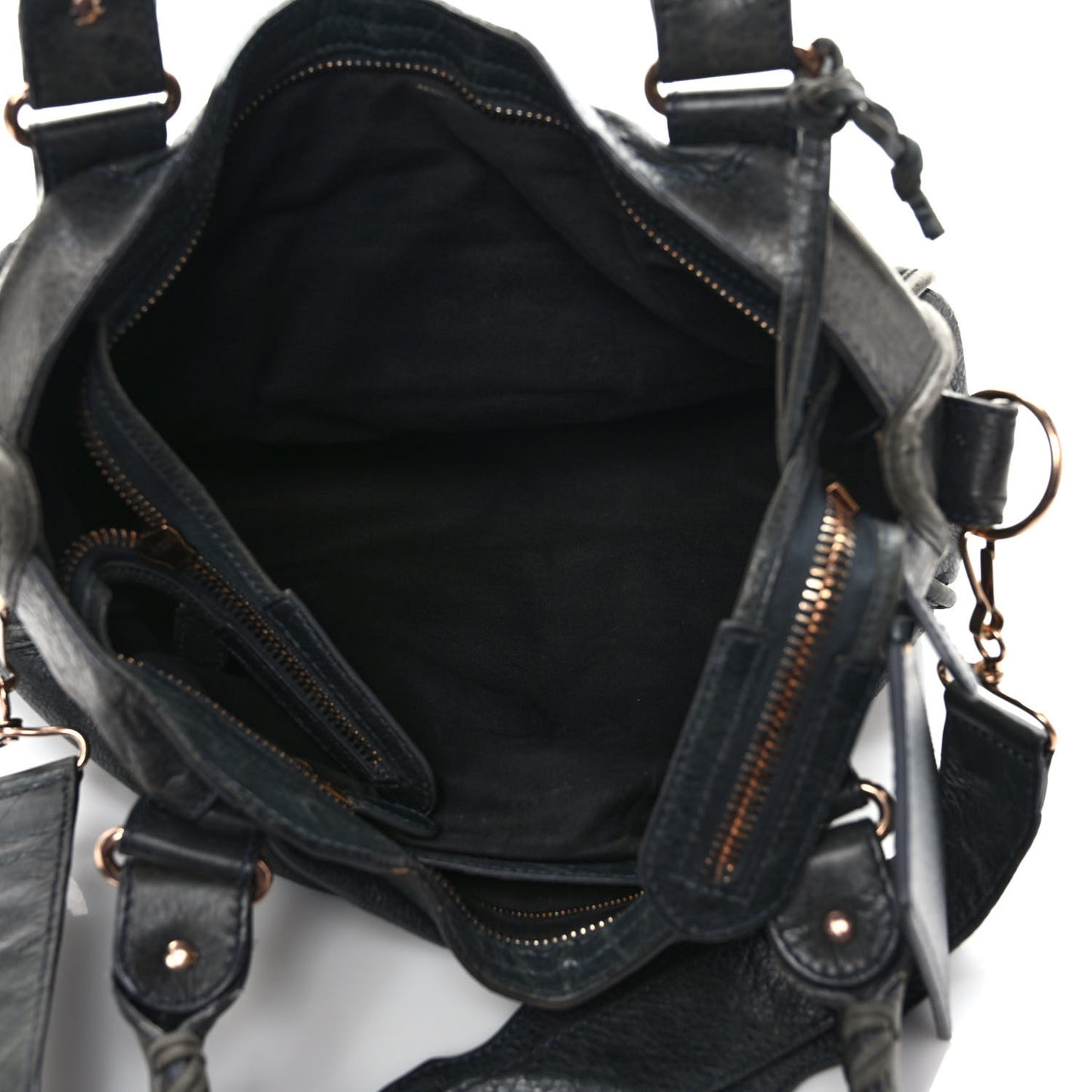 Agneau Giant 21 Rose Gold Hardware City Anthracite