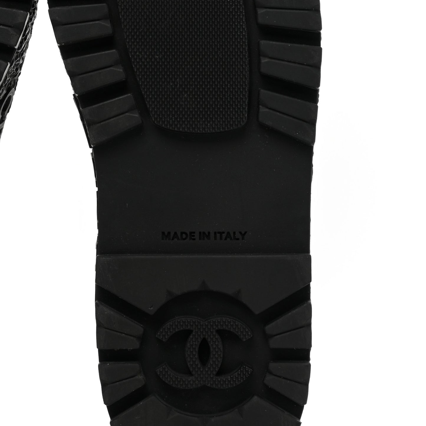 Calfskin Cap Toe CC Ankle Boots 36 White Black