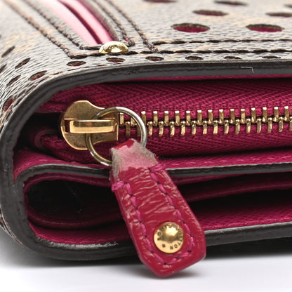 Louis Vuitton Monogram Perforated Compact Zipped Wallet Fuchsia 9 of 9