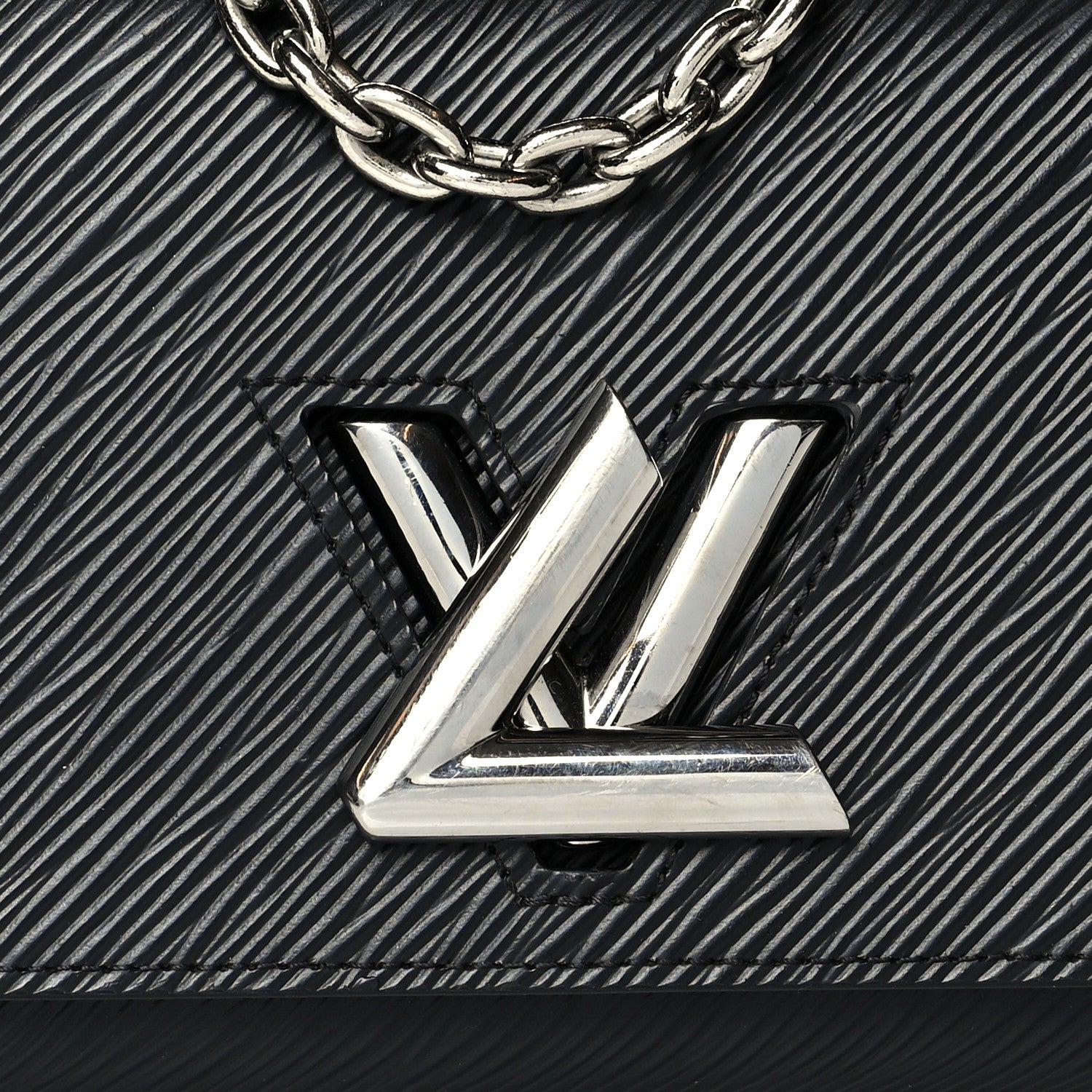 Louis Vuitton Epi Twist Chain Wallet Black 9 of 9
