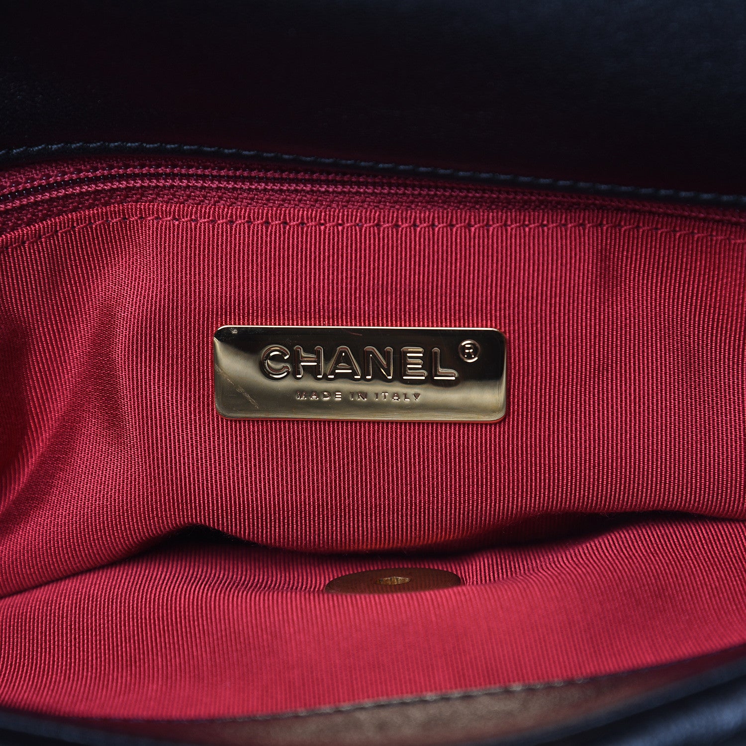 Chanel Lambskin Quilted Large 19 Flap Black 6 of 9