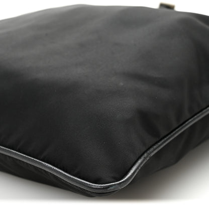 Prada Tessuto Nylon Saffiano Flat Messenger Bag Black 10 of 10