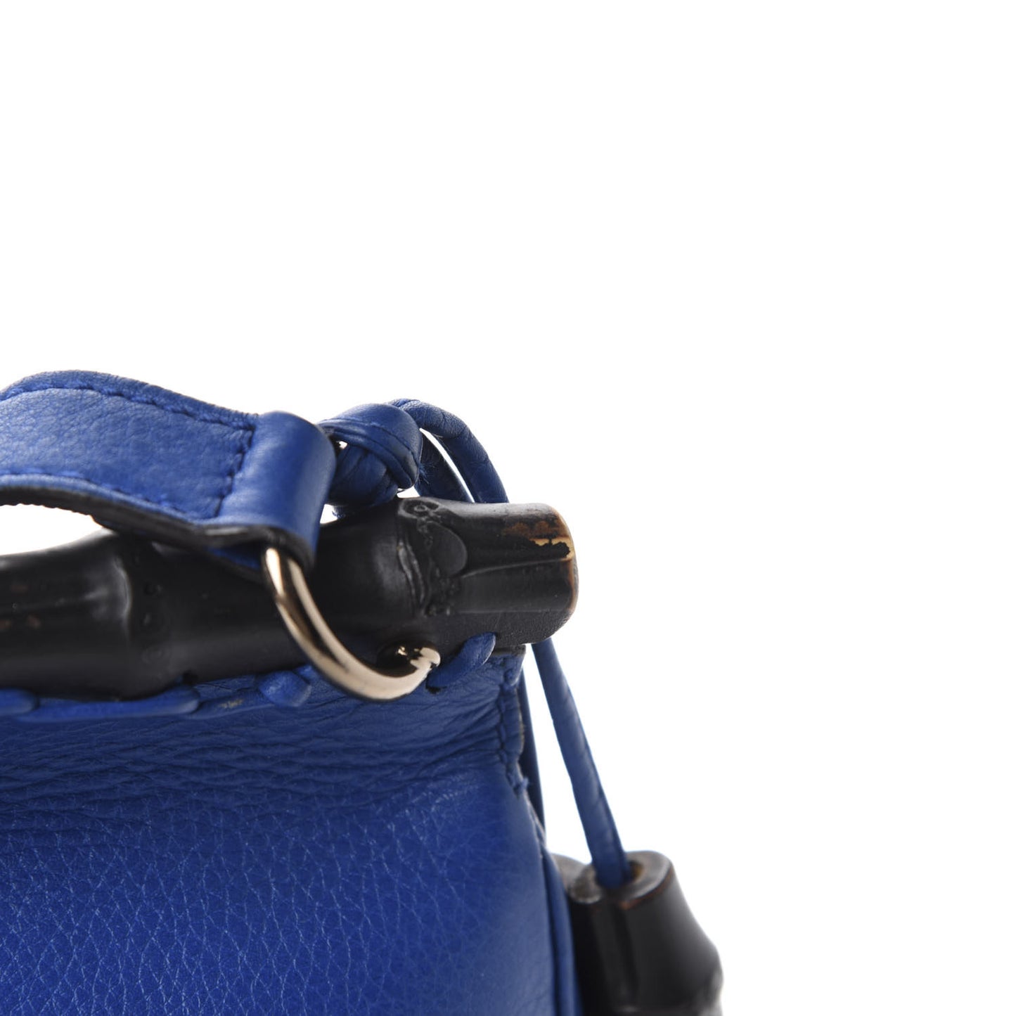 Calfskin Medium Nouveau Fringe Shoulder Bag Blue