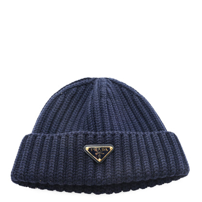 Prada Wool Cashmere Beanie Hat M Blue 1 of 4