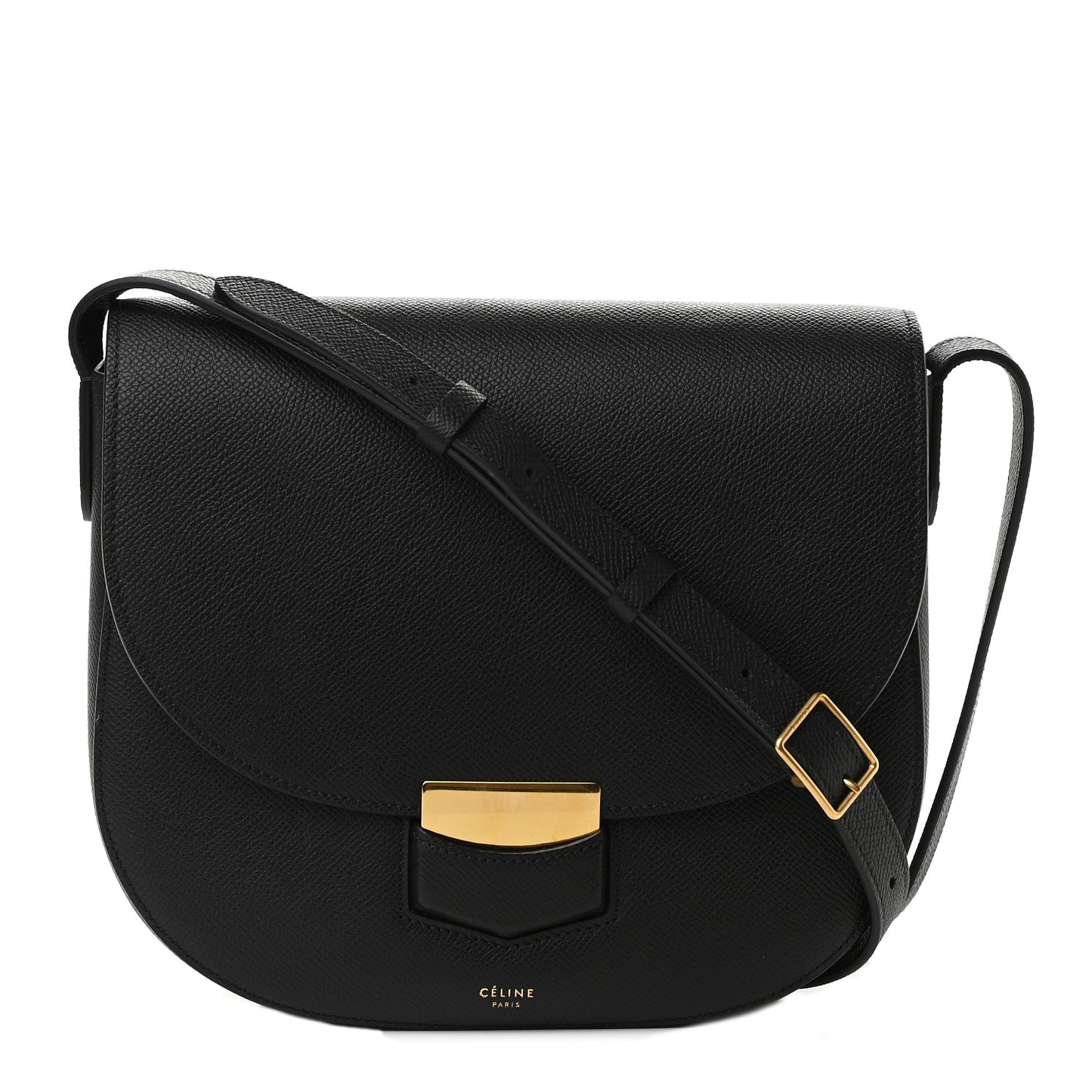 Grained Calfskin Compact Trotteur Black