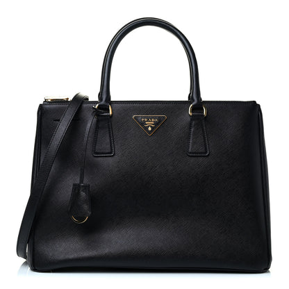 Prada Saffiano Medium Galleria Double Zip Tote Black 1 of 4