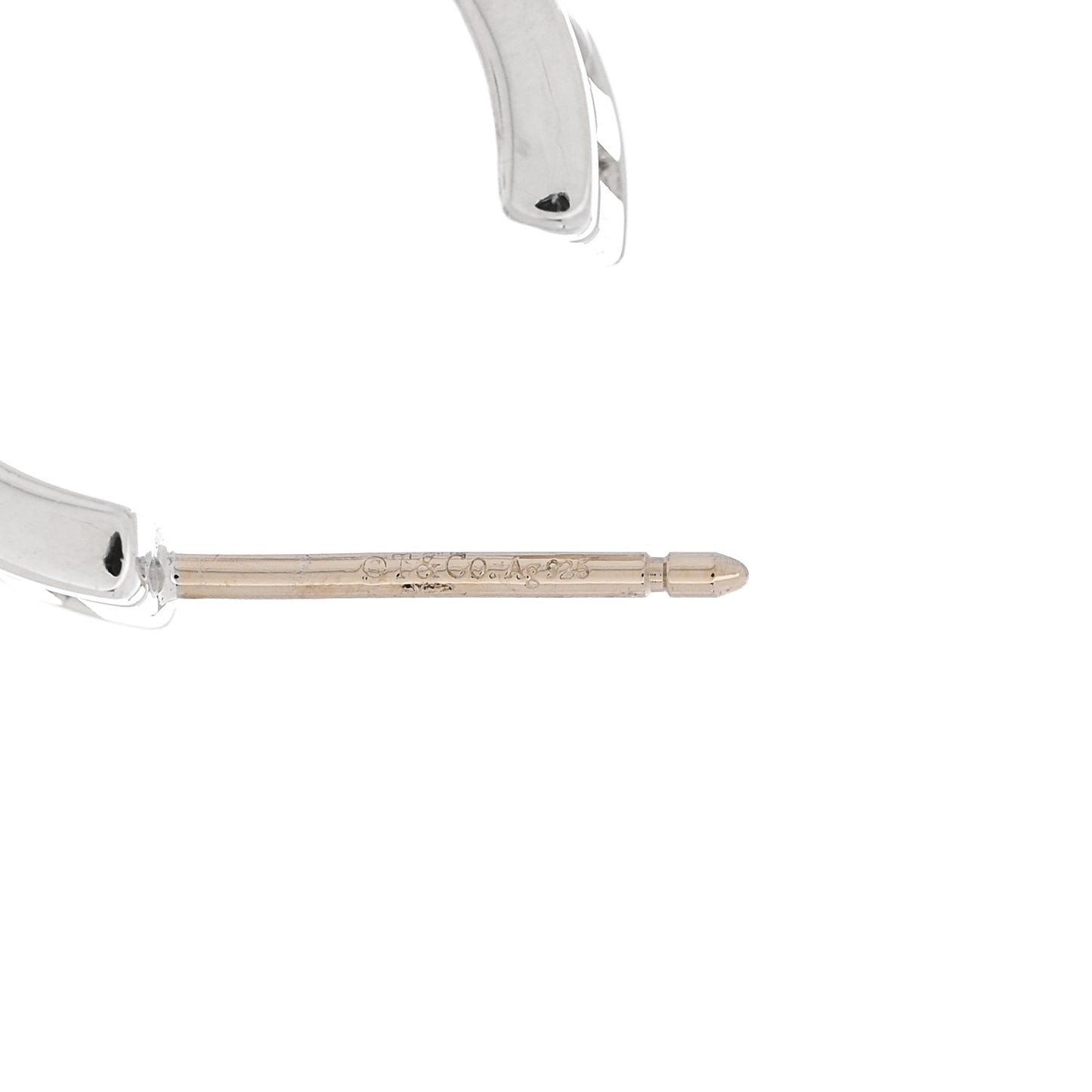 Sterling Silver Small Atlas Open Hoop Earrings