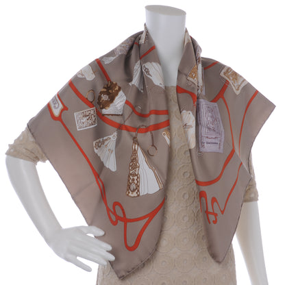 Hermes Silk Carnets de Bal Scarf 90 4 of 8