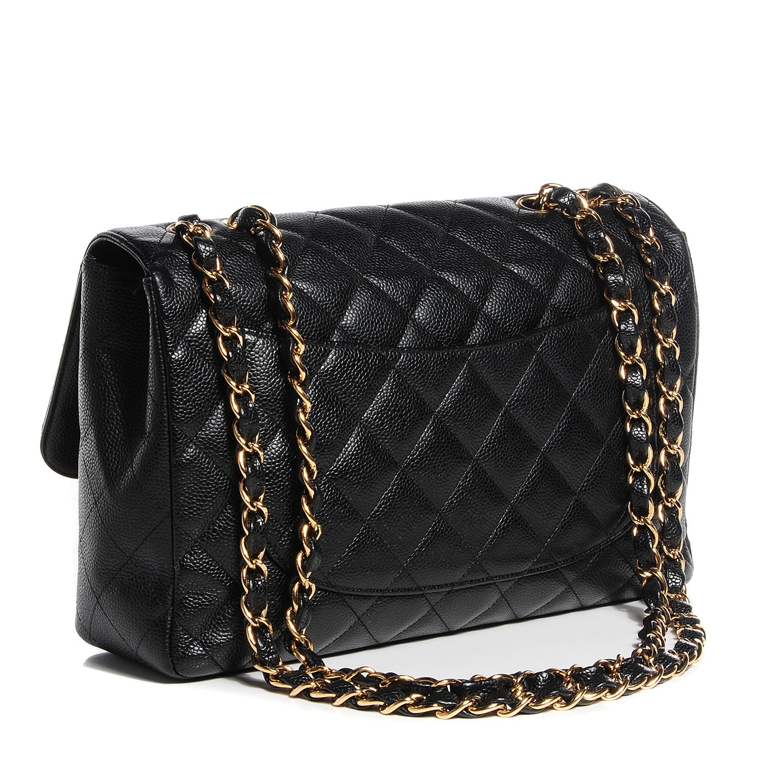 Chanel Caviar Jumbo Single Flap Black 5 of 11