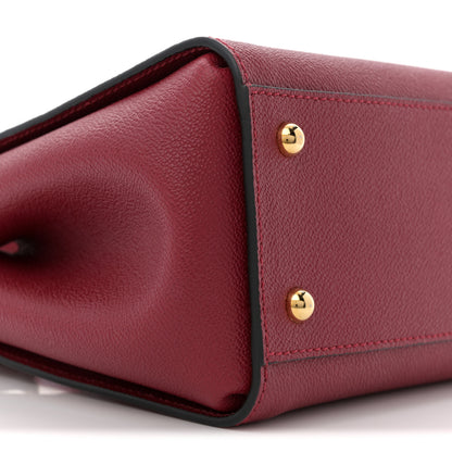 Burberry Soft Grain Calfskin Small Buckle Tote Parade Red 8 of 10