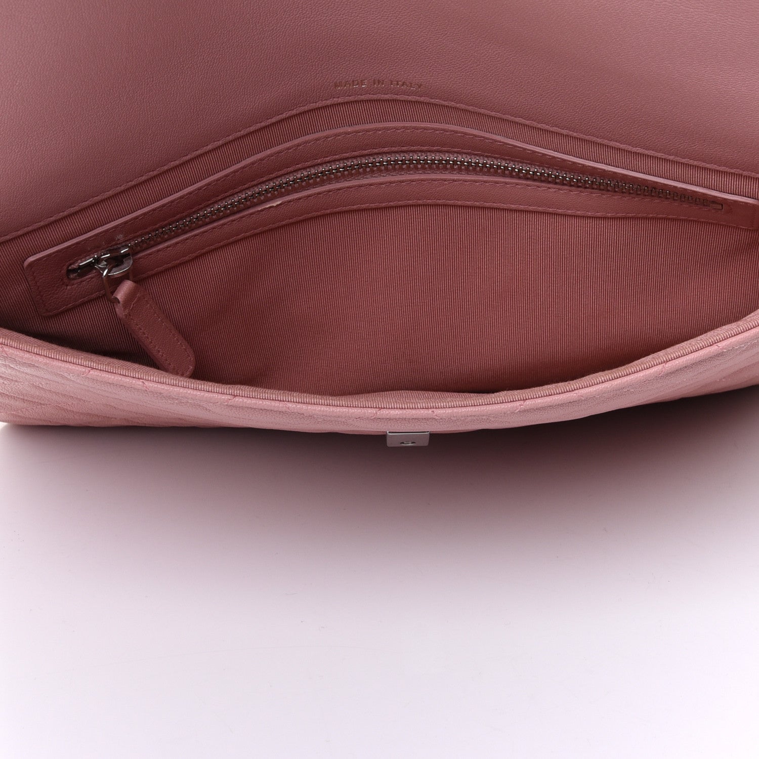 Chanel Lambskin Quilted CC Box Pouch Light Pink 4 of 4