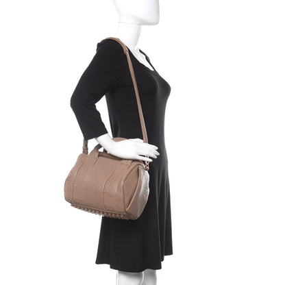 Alexander Wang Pebbled Lambskin Rockie Latte Rose Gold Hardware 2 of 10