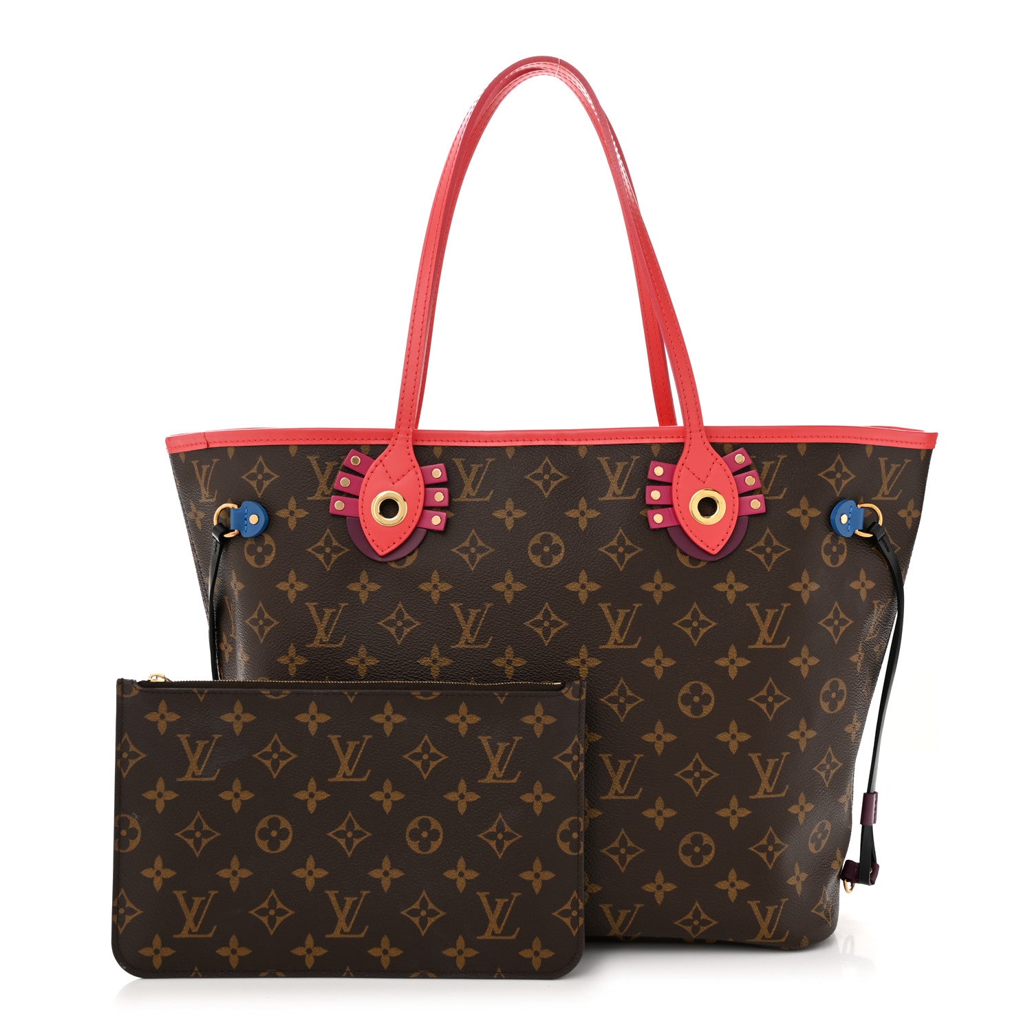 Louis Vuitton Monogram Totem Neo Neverfull MM Flamingo 1 of 11