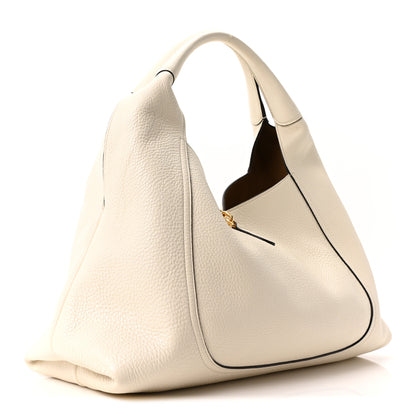 Gucci Grained Calfskin Softbit Maxi Shoulder Bag Dusty White 4 of 11