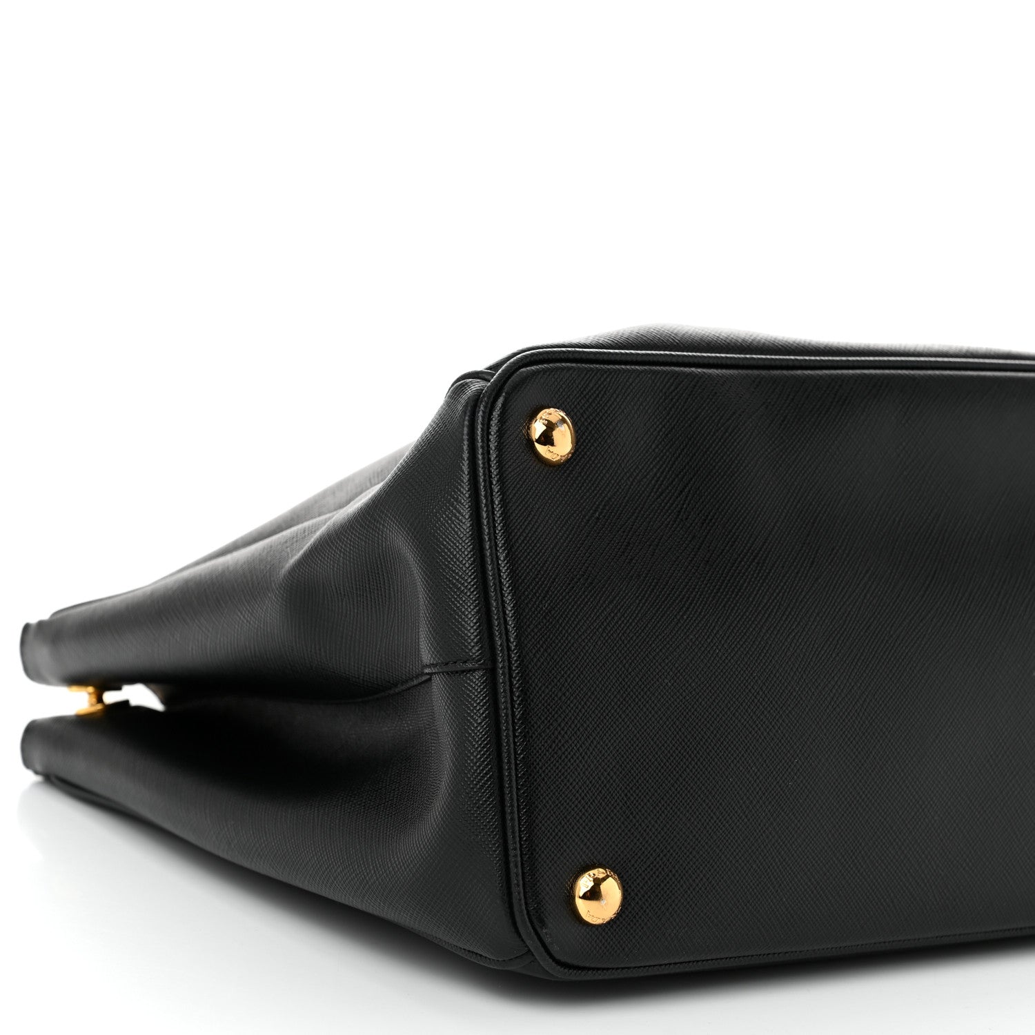 Prada Saffiano Lux Medium Galleria Double Zip Tote Black 1641117