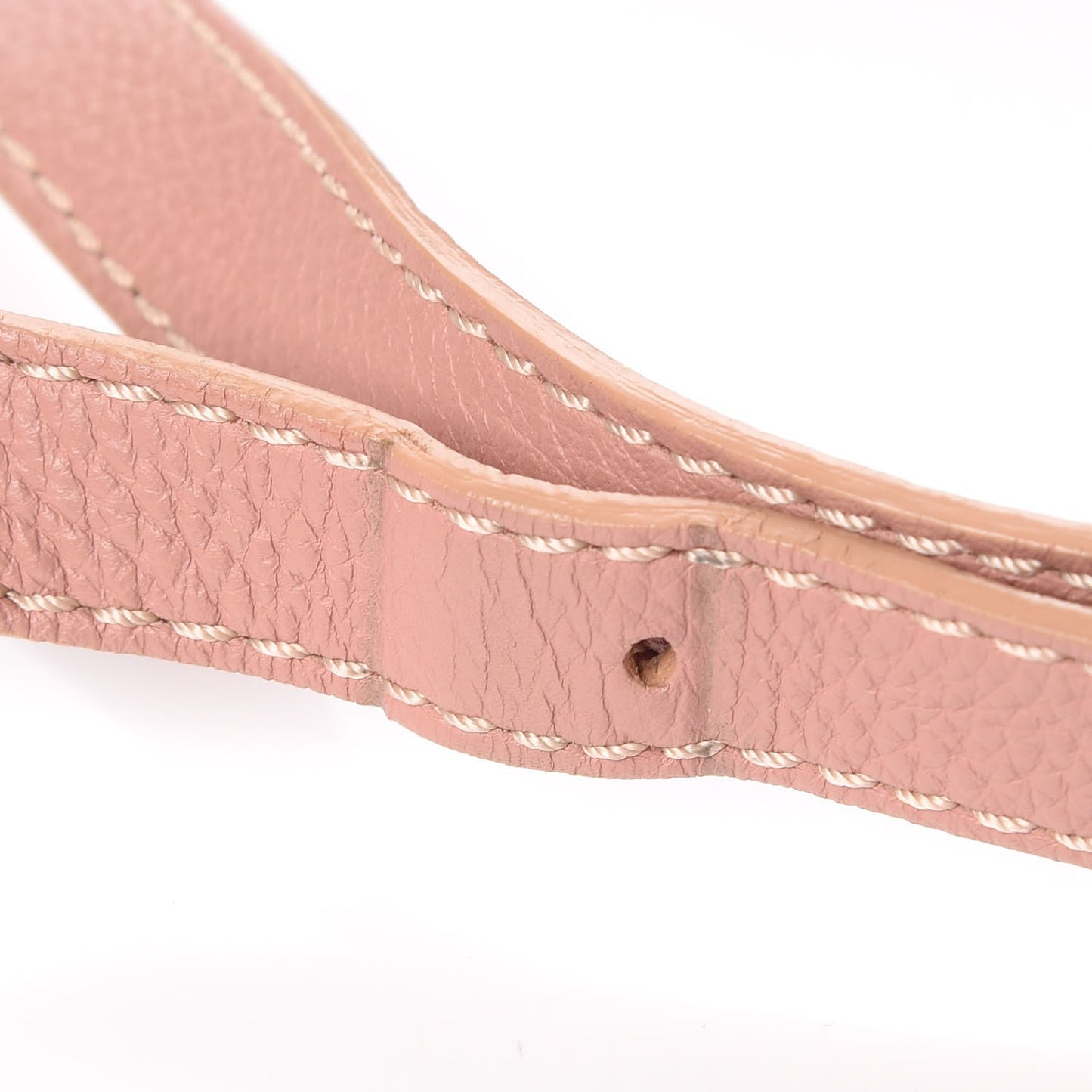 Grained Calfskin Small Marcie Saddle Bag Anemone Pink