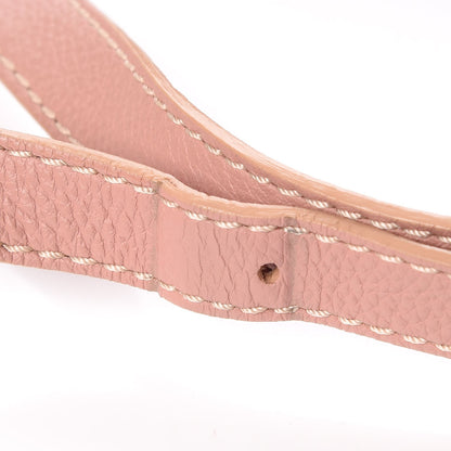 Chloe Grained Calfskin Small Marcie Saddle Bag Anemone Pink 8 of 10