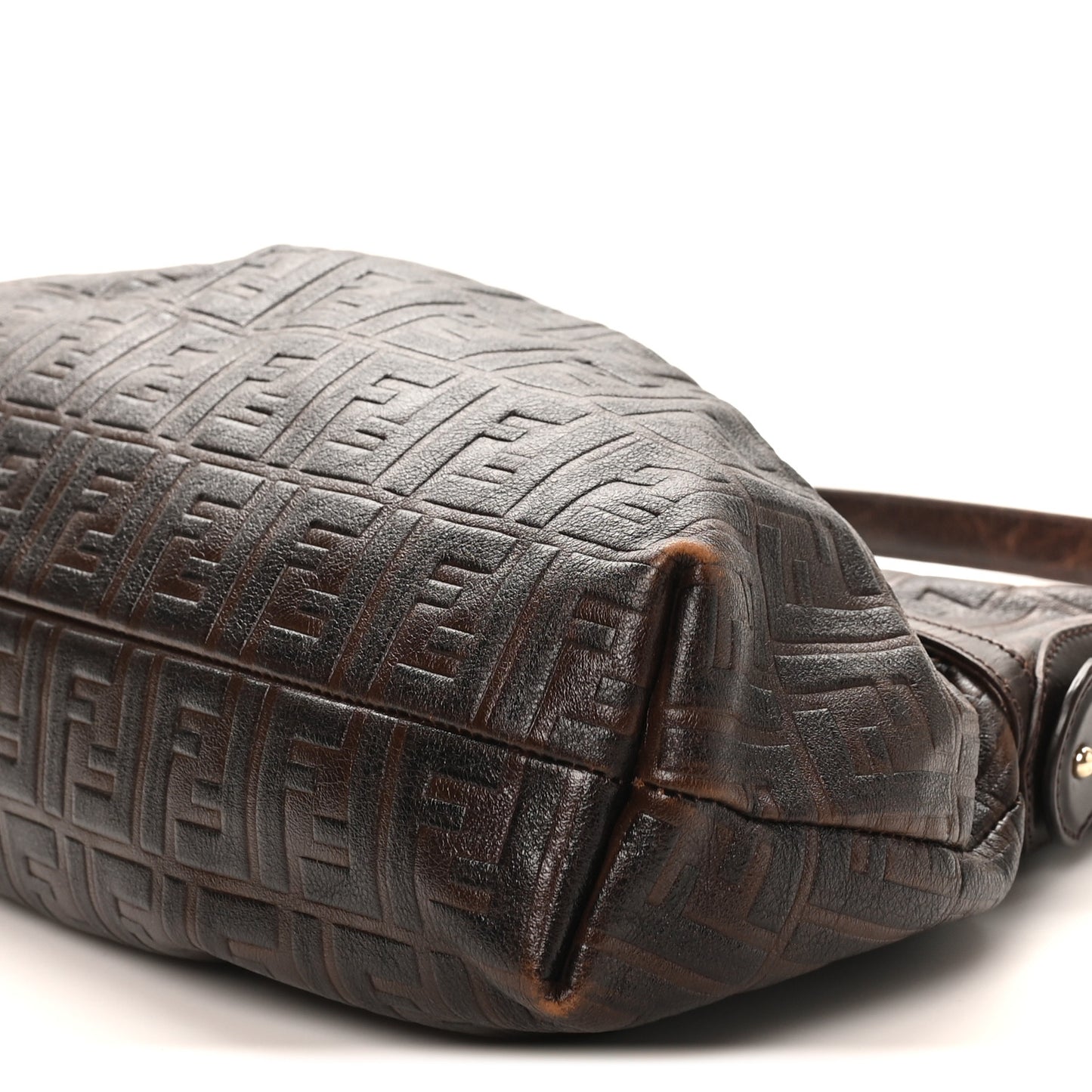 Vitello FF Embossed Chef Shopper Tote Testa Di Moro