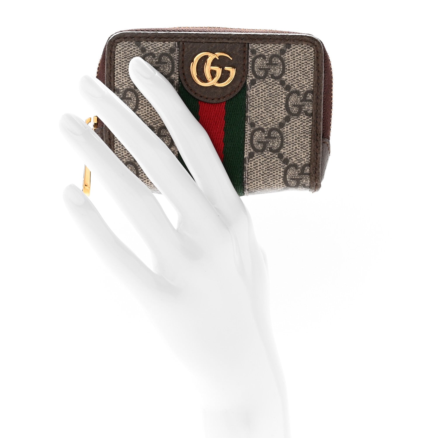 Gucci GG Supreme Monogram Web Ophidia Playing Card Case Beige New Acero 2 of 9