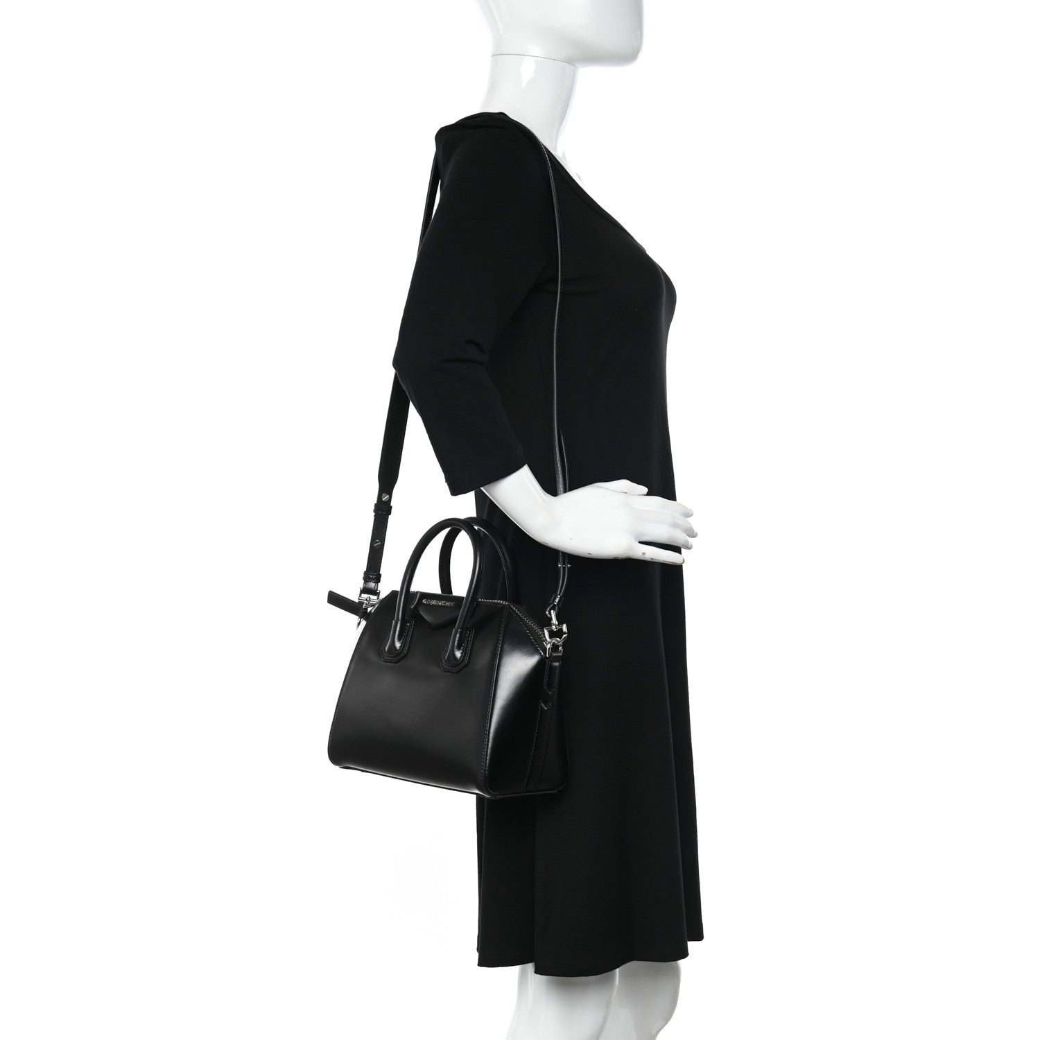 Givenchy Shiny Lord Calfskin Mini Antigona Black 2 of 10