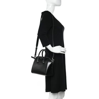 Givenchy Shiny Lord Calfskin Mini Antigona Black 2 of 10