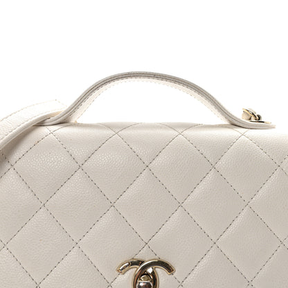 Chanel Caviar Quilted Medium Business Affinity Flap White 8 of 10