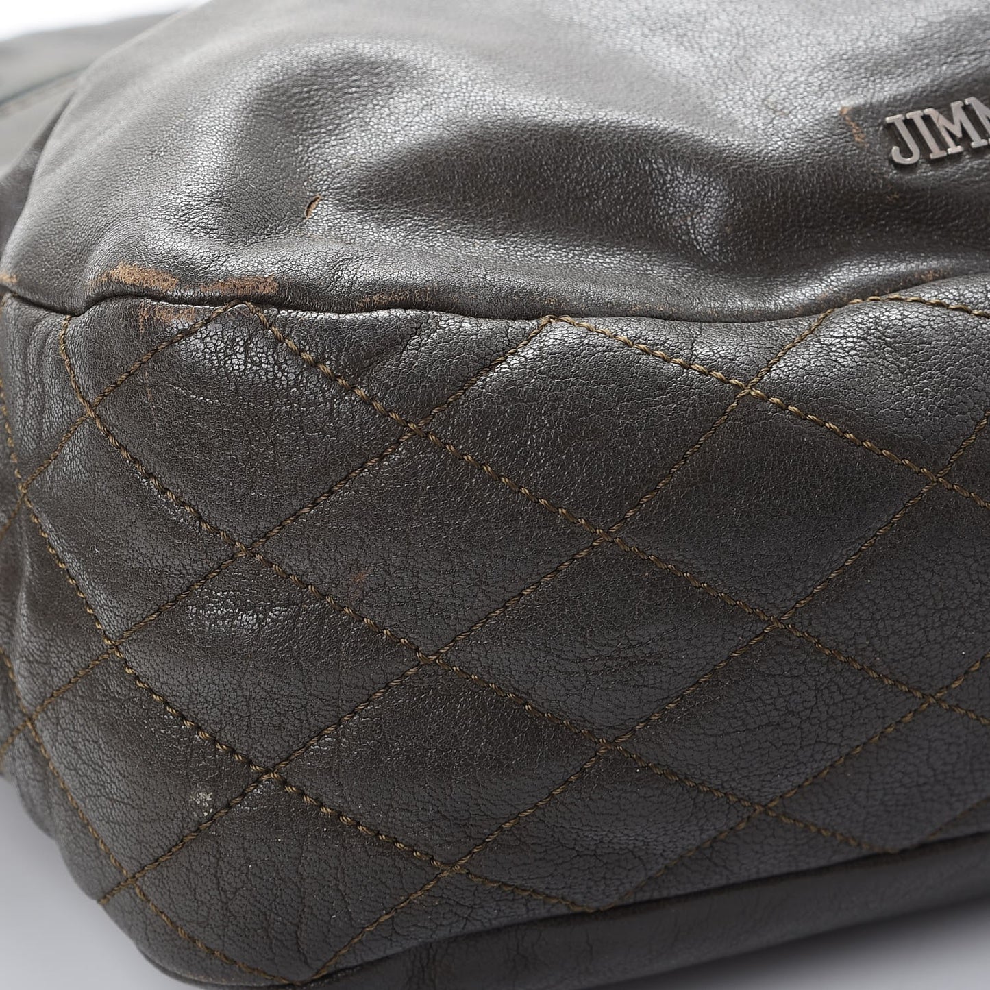 Goatskin Small Becka Biker Crossbody Bag Green