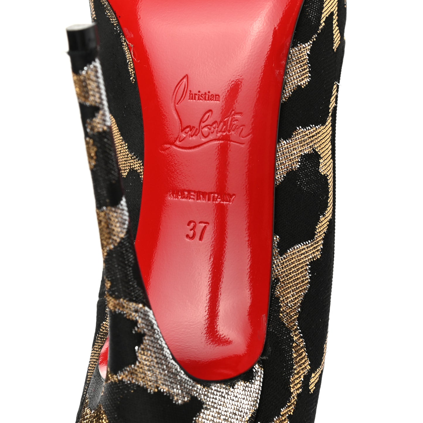 Leopard Lame Pigalle 120 Pumps 37