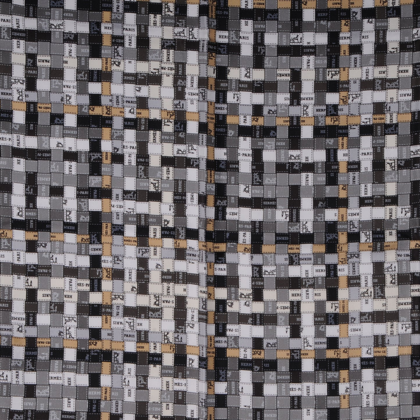Silk Bolduc Au Carre Scarf 90 Black