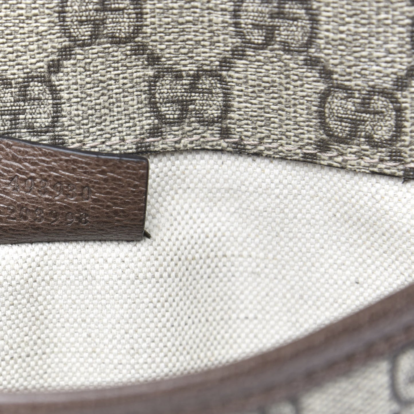 GG Supreme Monogram Neo Vintage Web Belt Bag Brown