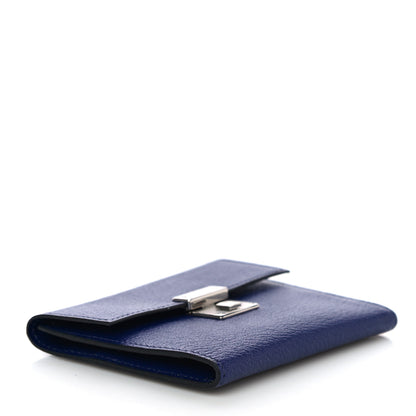 Hermes Chevre Mysore Mini Clic Card Holder Bleu Encre 4 of 8