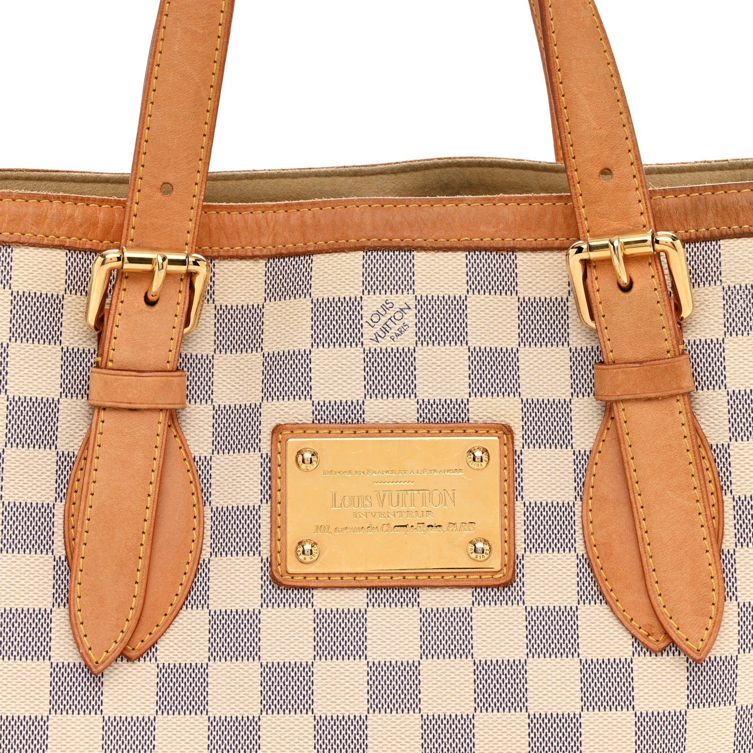 Louis Vuitton Damier Azur Hampstead MM 7 of 12
