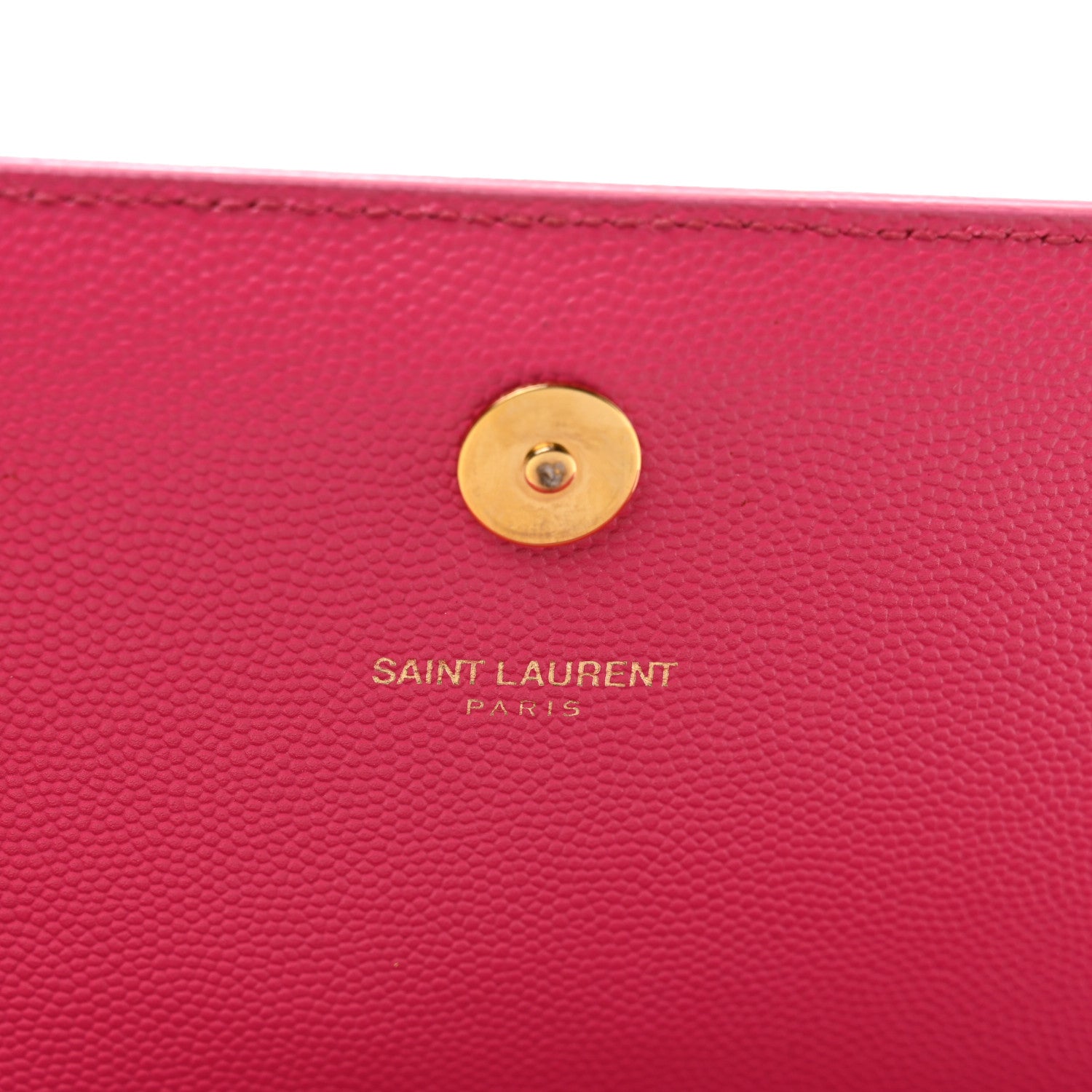 Saint Laurent Grain De Poudre Classic Monogram Cassandre Clutch Lipstick Fuchsia 7 of 9