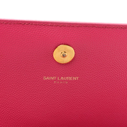 Saint Laurent Grain De Poudre Classic Monogram Cassandre Clutch Lipstick Fuchsia 7 of 9