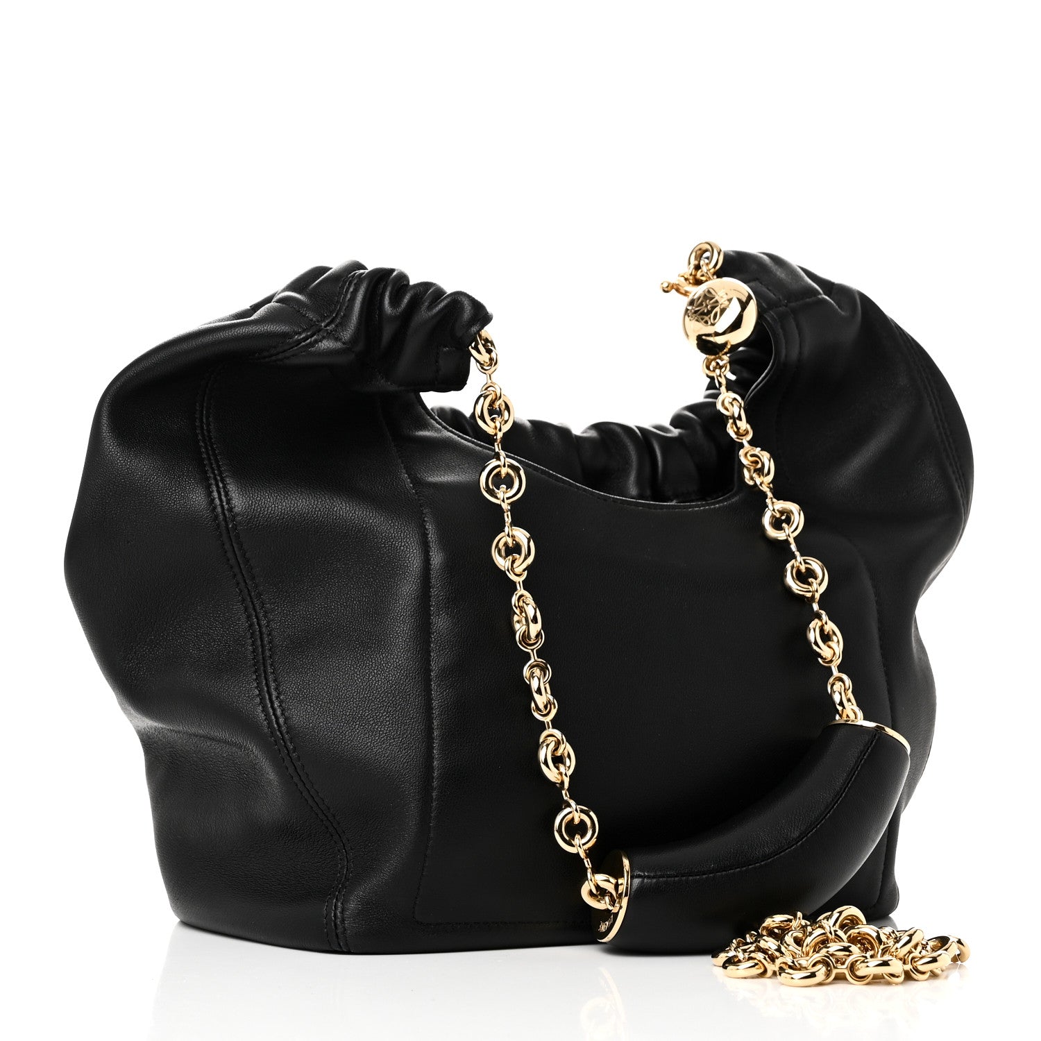 Loewe Buttery Nappa Lambskin Small Squeeze Bag Black 3 of 9