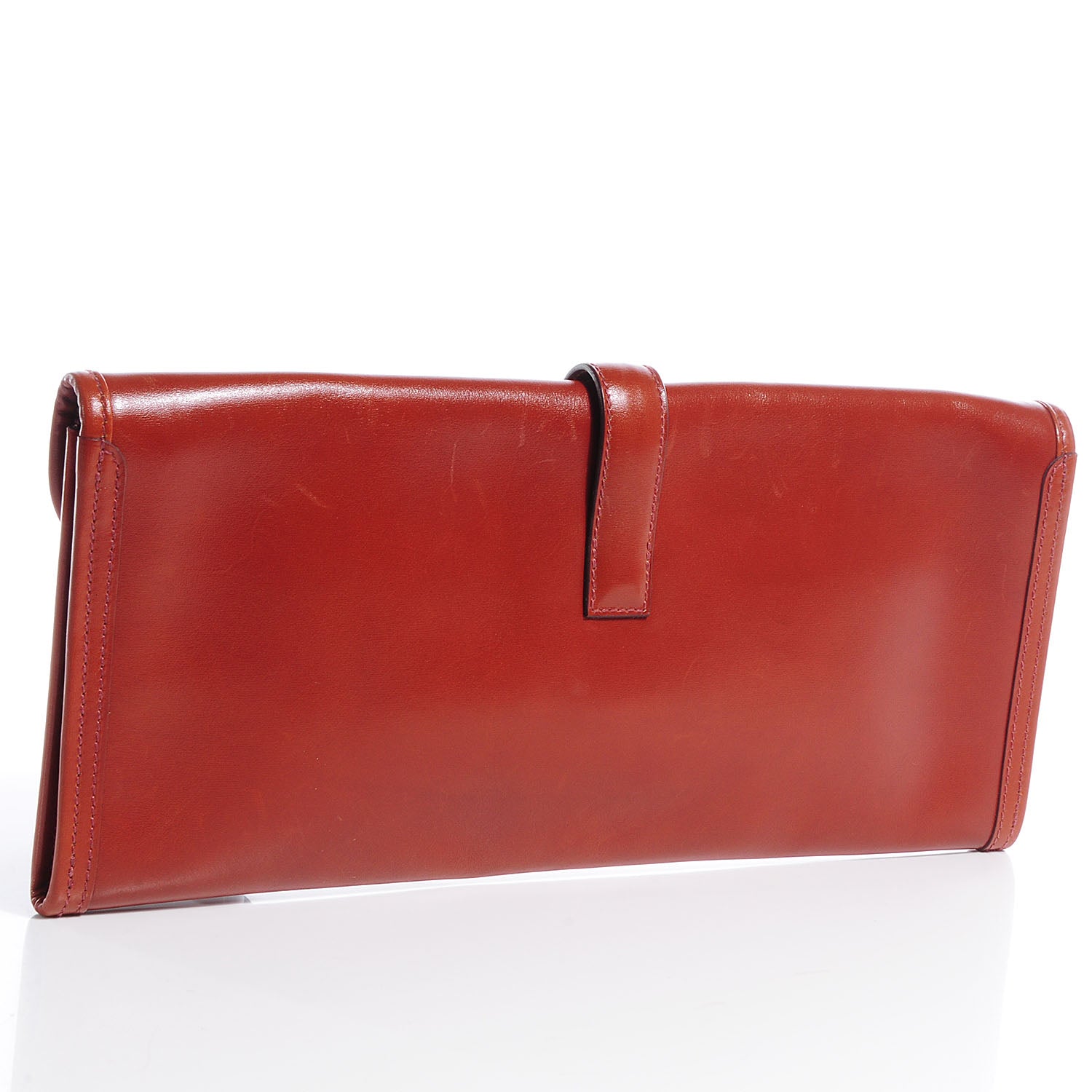 Hermes Box Jige Elan 35 Clutch Rouge H 3 of 8