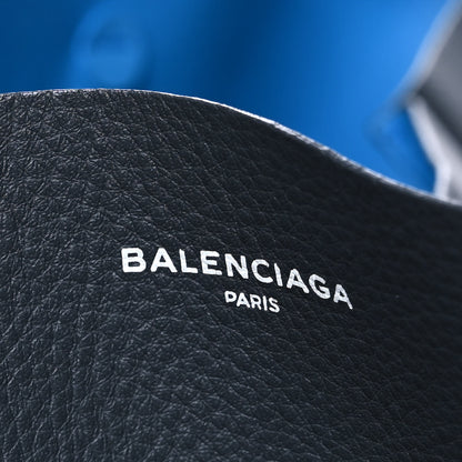 Balenciaga Veau Baltimore Double Sided Large Everyday Tote Gris Fossile Bleu Turquoise 8 of 15