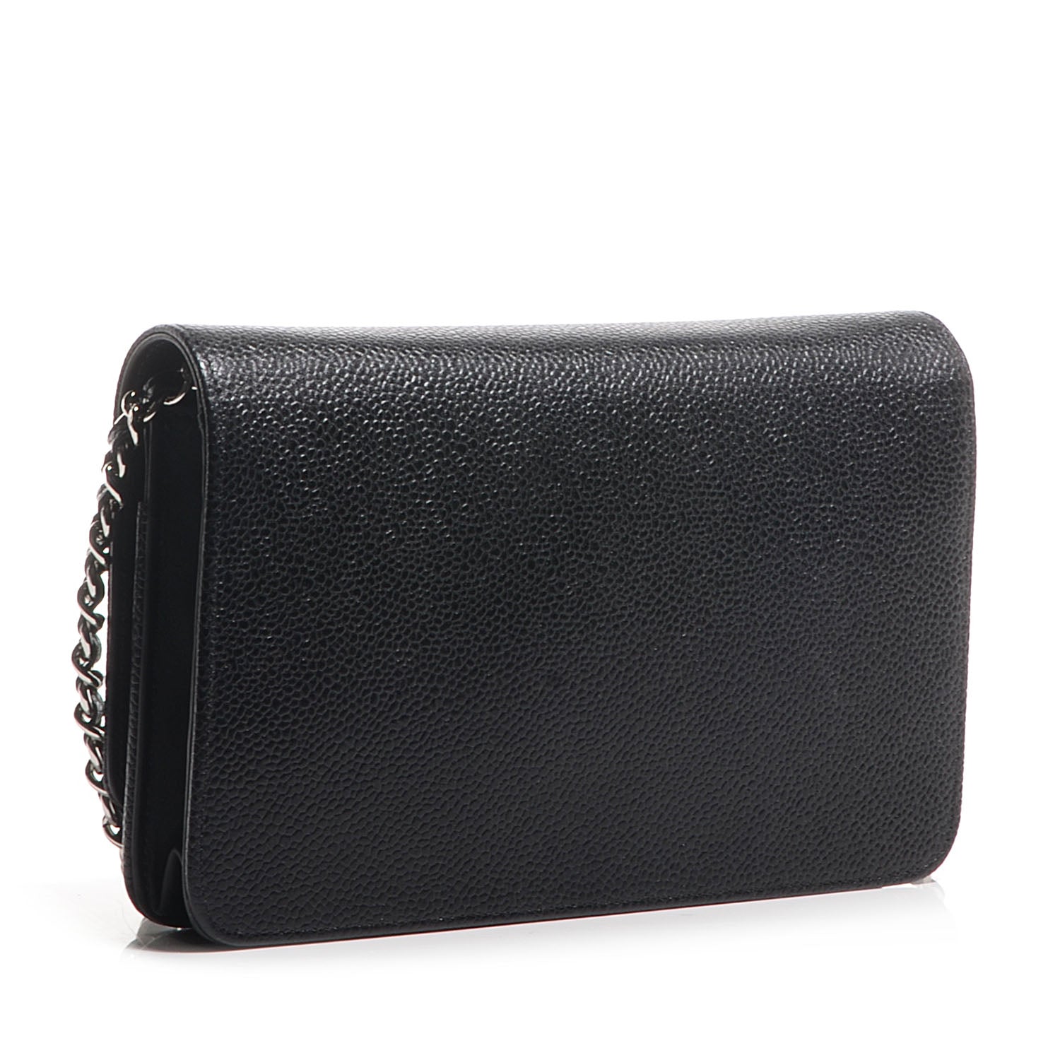 Chanel Caviar Timeless CC Wallet on Chain WOC Black 3 of 9
