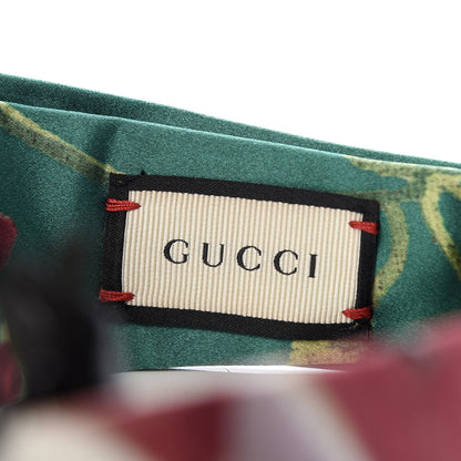 Gucci Silk Blooms Print Duchesse Headband Grass 4 of 5