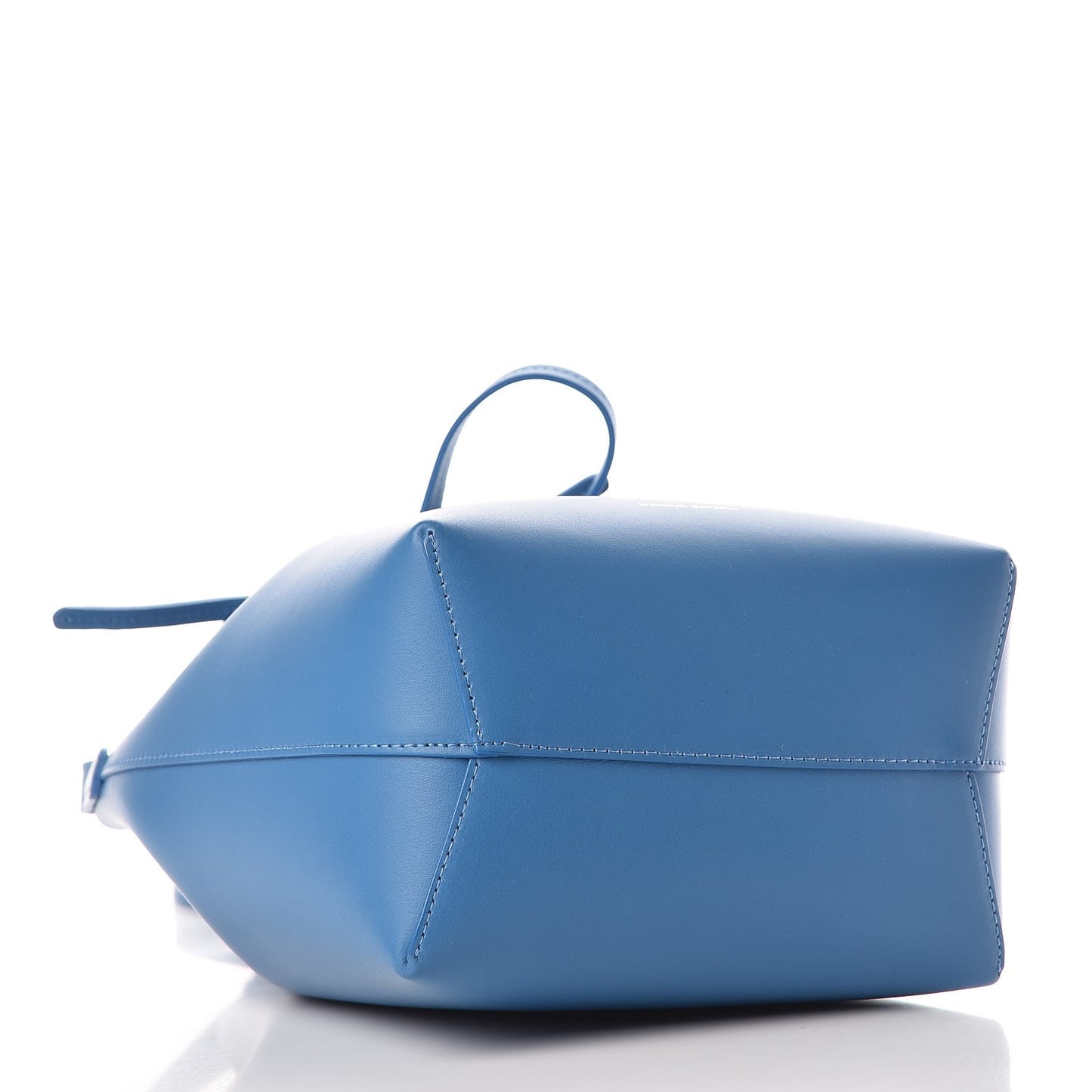 Calfskin Mini Bucket Bag Sea Blue