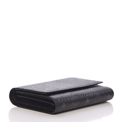 MCM Visetos Three-Fold Flap Wallet Black 4 of 6