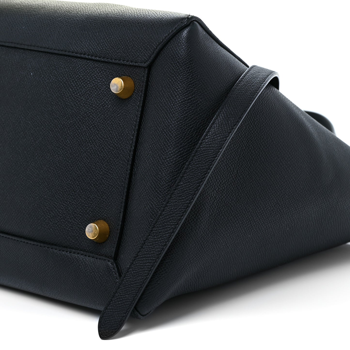 Grained Calfskin Mini Belt Bag Abyss Blue