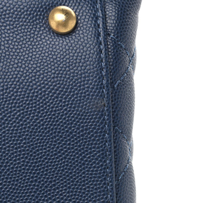 Chanel Caviar Quilted Mini Coco Handle Flap Navy Blue 11 of 12